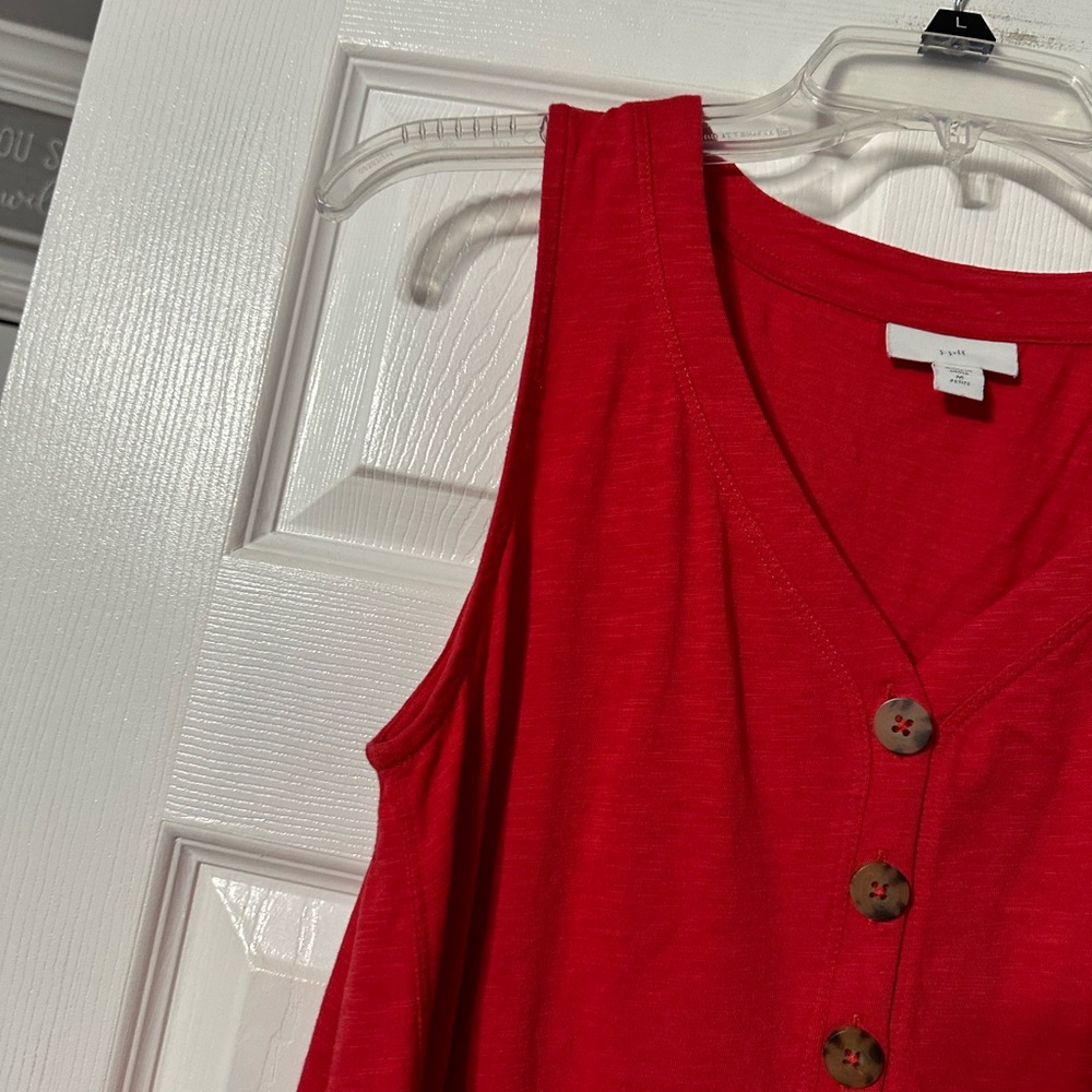 J. Jill Petites Long Button Front Tank Top - Picture 5 of 13